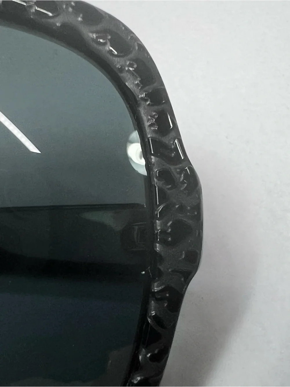 Jimmy Choo Black Frame Sunglasses with Blue Lenses